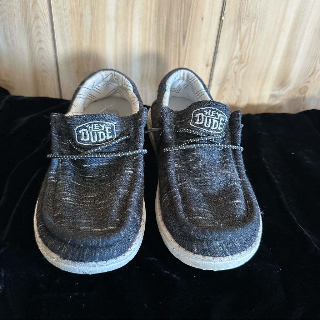 Hey Dude Kids' Charcoal Moccasins